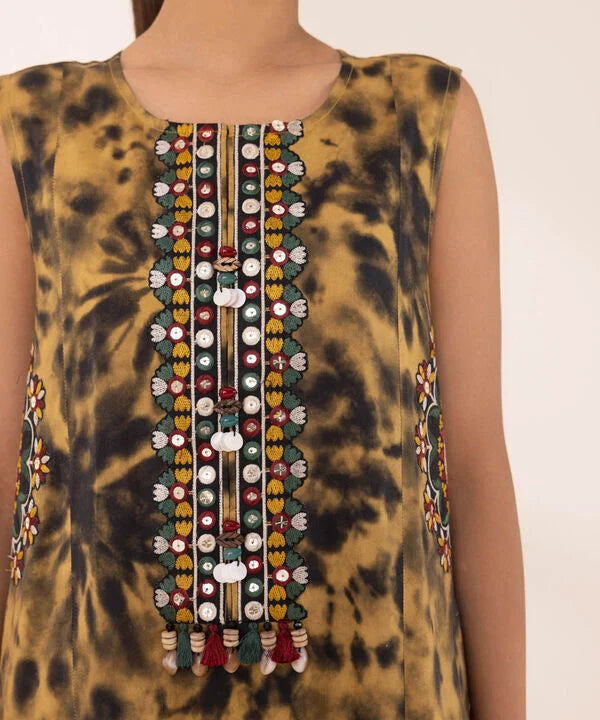 Embroidered Cotton Viscose Shirt